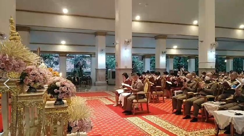 ผบ.ตร.นำข้าราชการตำรวจเจริญพระพุทธมนต์ถวาย เจ้าฟ้าพัชรกิติยาภาฯ