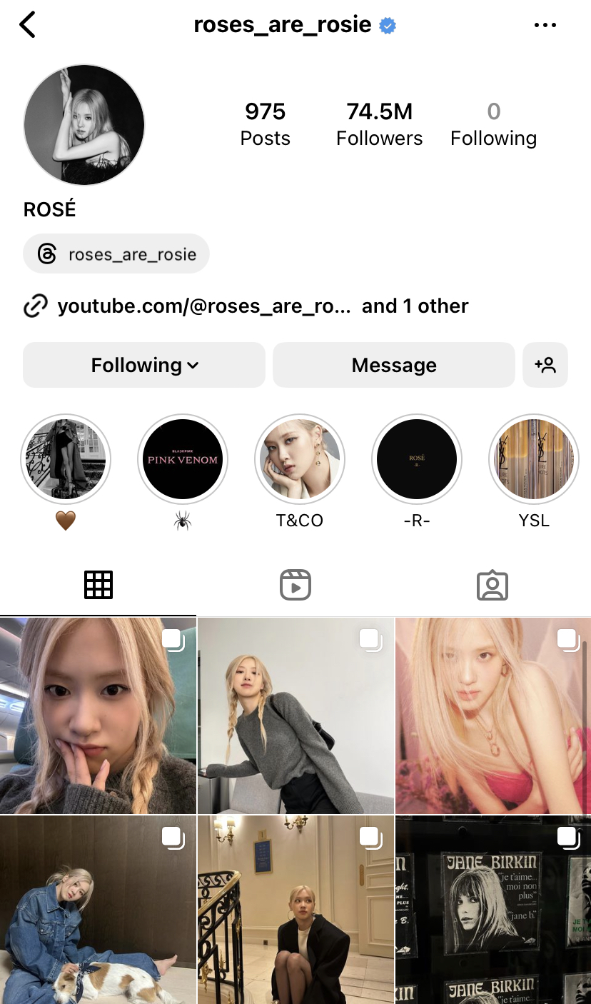 ศิลปิน K-pop ที่มียอดฟอล IG มากที่สุด