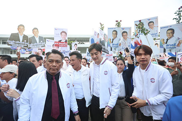 เลือกตั้ง 2566 ประมวลภาพแกนนำพรรคการเมืองนำทีมสมัครส.ส.เขตกทม.