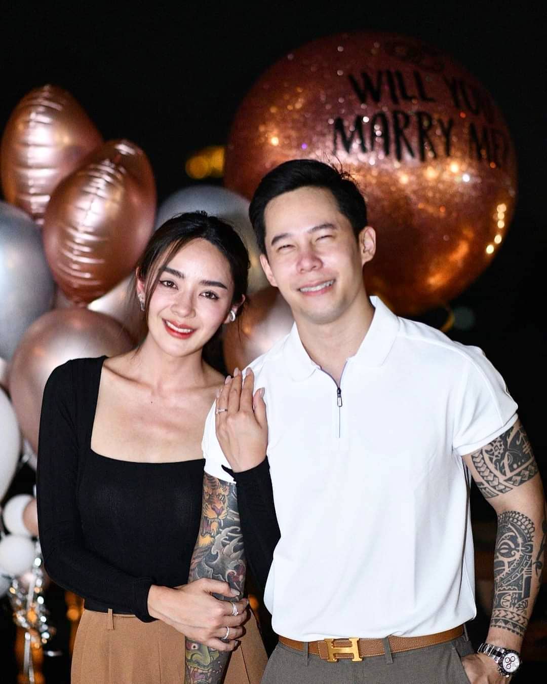  ปุยฝ้าย ณัฎฐพัชร์ โพสต์ภาพโชว์แหวนหมั้น ขอบคุณ บอย พิษณุ ผู้อยู่เบื้องหลังครั้งนี้