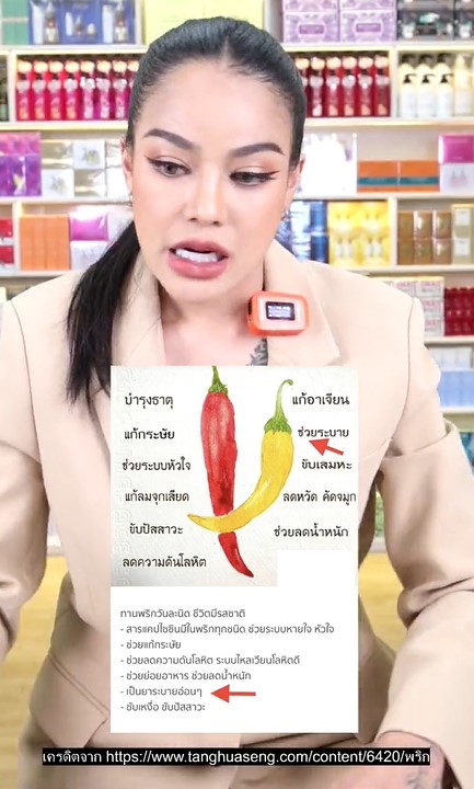 จ่อเอาผิดผู้ผลิตซอง พิมรี่พาย ชี้แจงดราม่าพริกทอด หลังผู้บริโภคทานแล้วท้องเสีย จ่อเอาผิดผู้ผลิตซอง พิมรี่พาย ชี้แจงดราม่าพริกทอด หลังผู้บริโภคทานแล้วท้องเสีย