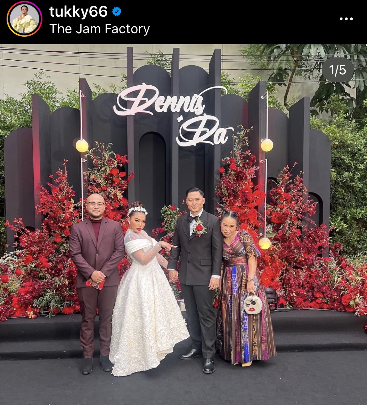 ดา เอ็นโดรฟิน ควง เดนนิส ไทยคูน ฉลองวิวาห์สุดชื่นมื่น!!