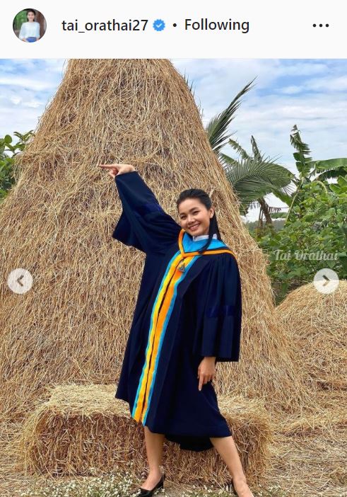 ชี้แจงเเล้ว! ต่าย อรทัย หลังลงภาพสวมชุดครุย เจ้าตัวเผย เป็นเพียงภาพในละครเท่านั้น