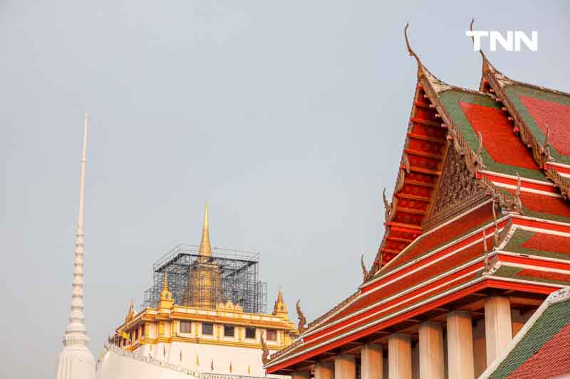 คืบหน้าใกล้แล้วเสร็จ บูรณปฏิสังขรณ์ องค์พระเจดีย์ภูเขาทอง