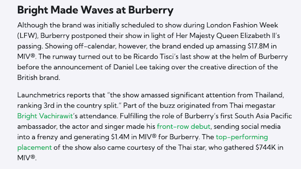 สื่อโลกจับตา!! 'ไบร์ท-วิน-ใบเฟิร์น’ เซเลบไทยทรงอิทธิพลวงการแฟชั่นโลก