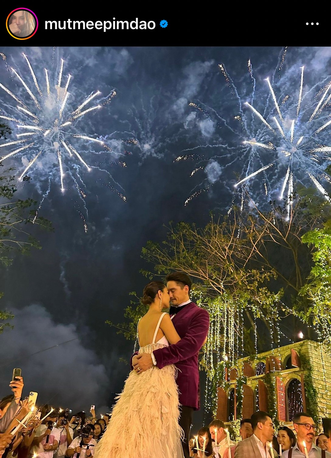 ภาพบรรยากาศงานช่วงเย็น อนันดา-ณิชชา พิธีฉลองมงคลสมรสแสนหวาน 