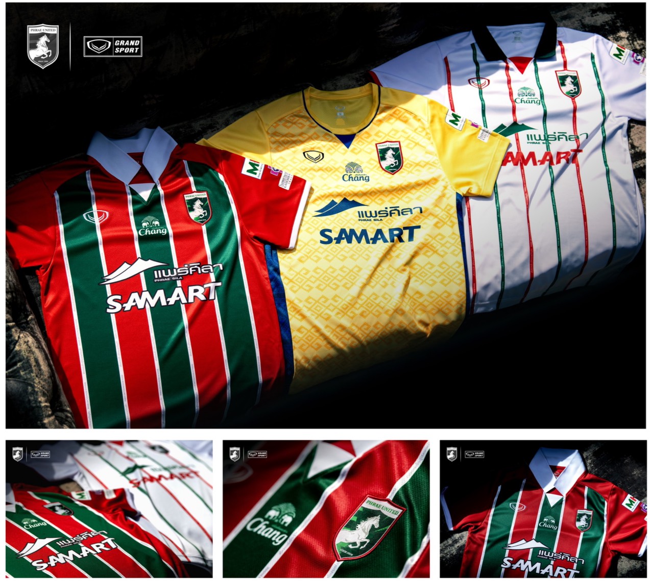 'แพร่ ยูไนเต็ด' จับมือแกรนด์สปอร์ตเปิดตัวชุดแข่งสู้ศึกไทยลีก 2