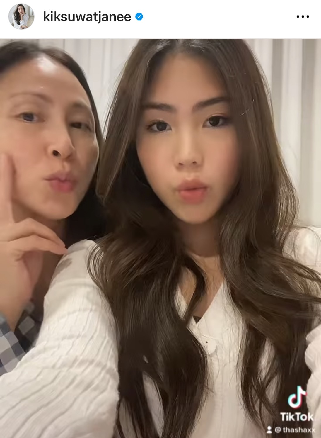 กิ๊ก สุวัจนี  เผยสาเหตุเมื่อก่อนลูกไม่ยอมให้ลงรูป ปลื้มโซเชียลชมความสวยลูกสาว   