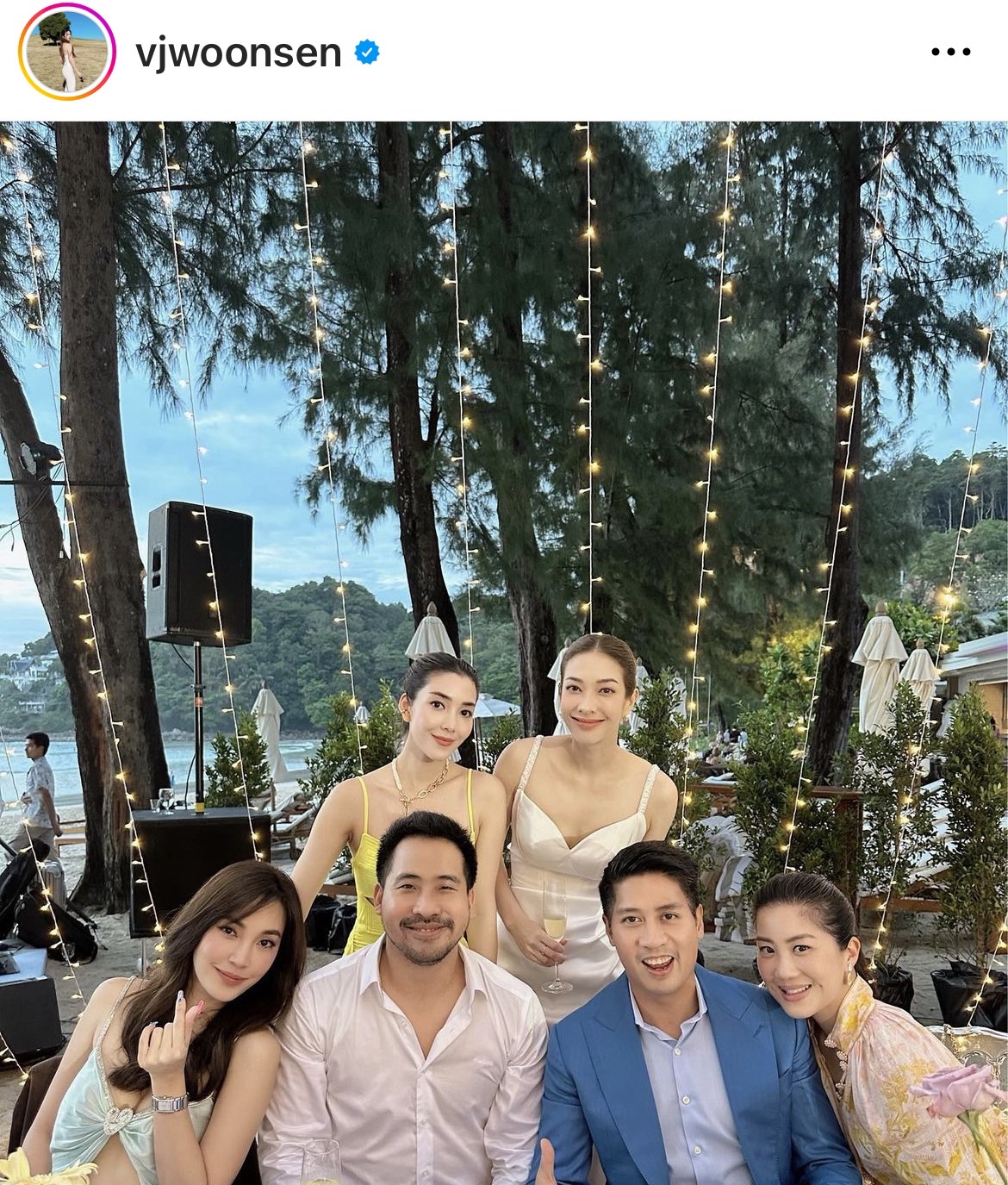 แป้ง อรจิรา ควงสามี ฉลองวิวาห์ริมทะเลสุดโรแมนติก 
