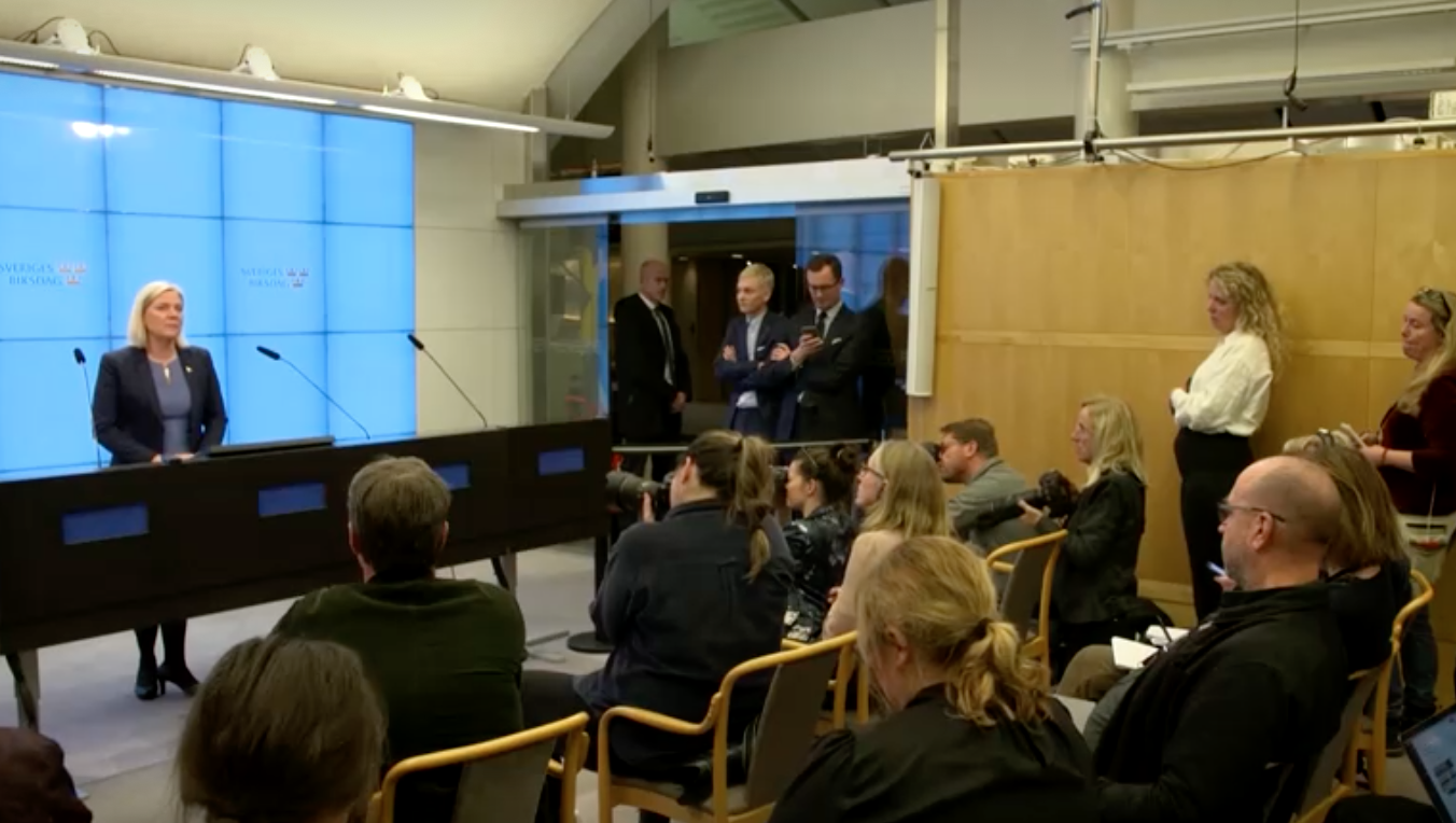 รับตำแหน่งไม่กี่ชั่วโมง! นายกฯหญิงสวีเดนลาออกแล้ว 