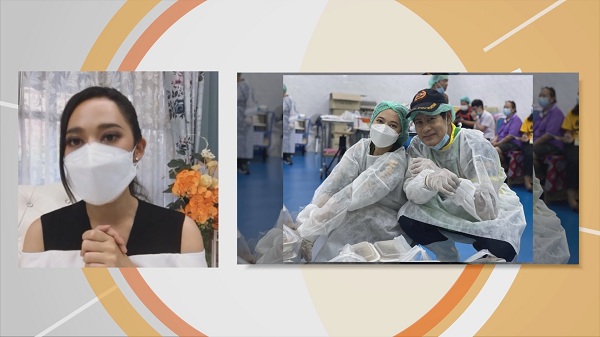 ทับทิม อัญรินทร์ จูงมือคุณแม่ ทําอาหารส่งให้ทีมแพทย์ (มีคลิป)