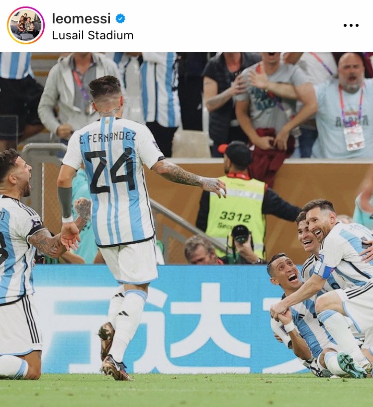 'เมสซี่' แชมป์โลกบนIG!! โพสต์ฉลองชัยฟุตบอลโลกทีมอาร์เจนฯ ยอดไลค์แซงภาพไข่ 'เมสซี่' แชมป์โลกบนIG!! โพสต์ฉลองชัยฟุตบอลโลกทีมอาร์เจนฯ ยอดไลค์แซงภาพไข่