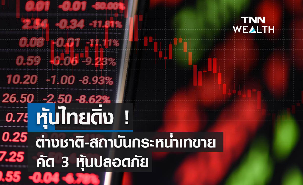 หุ้นไทยดิ่ง ! ต่างชาติ-สถาบันกระหน่ำเทขาย คัด 3 หุ้นปลอดภัย
