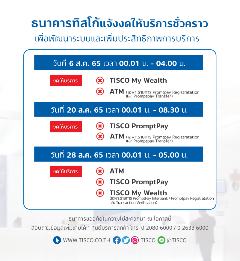 ธนาคาร 4 แห่งแจ้งปิดปรับปรุงระบบชั่วคราว เช็กวัน-เวลาได้เลยที่นี่!