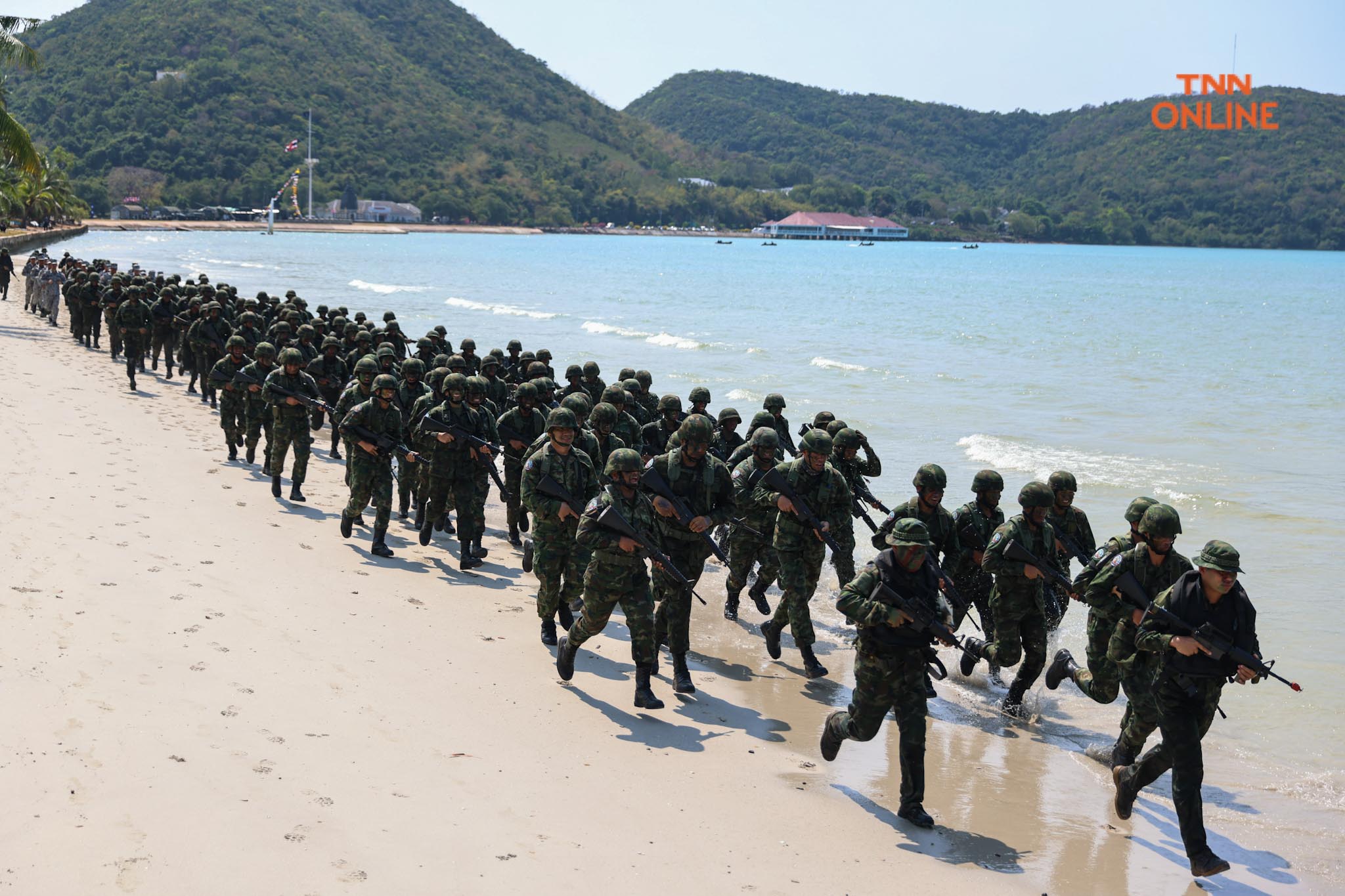 ยกพลขึ้นบก เปิดการฝึกกองทัพเรือ ประจำปี 2566  พร้อมสาธิตปฏิบัติการทางทหาร