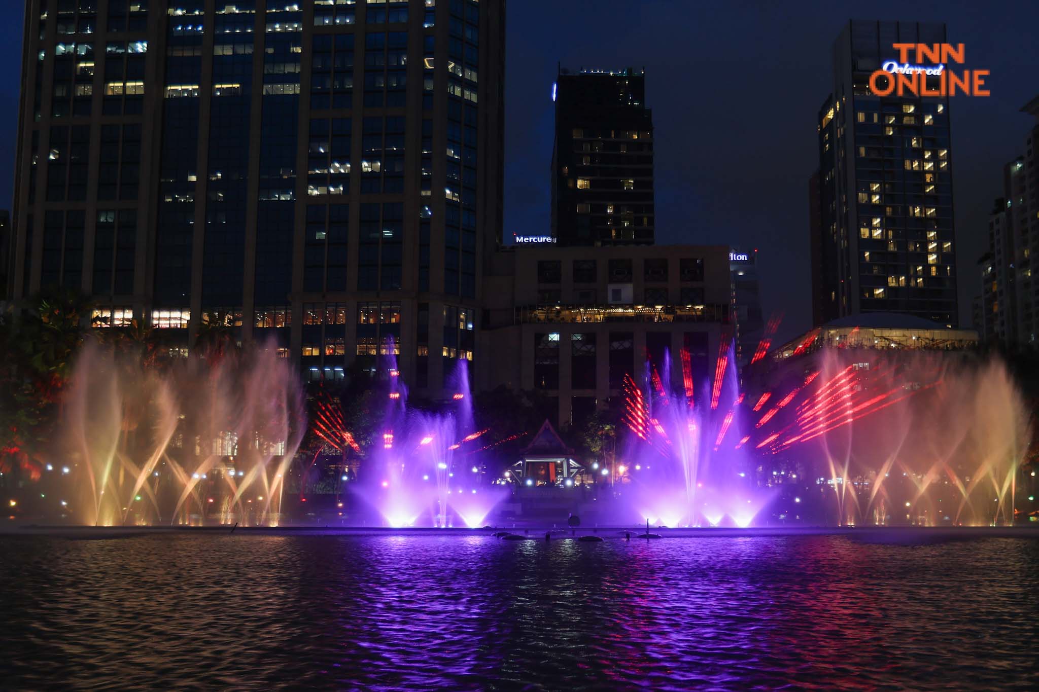 เฉลิมพระเกียรติสมเด็จพระพันปีหลวง แสดงม่านน้ำ ประกอบแสง สี เสียง เฉลิมพระเกียรติสมเด็จพระพันปีหลวง แสดงม่านน้ำ ประกอบแสง สี เสียง