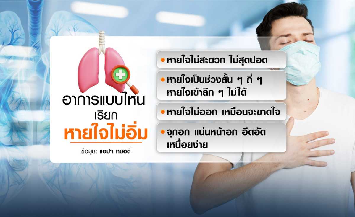 หายใจไม่เต็มอิ่ม แบบไหน ต้องรีบพบแพทย์
