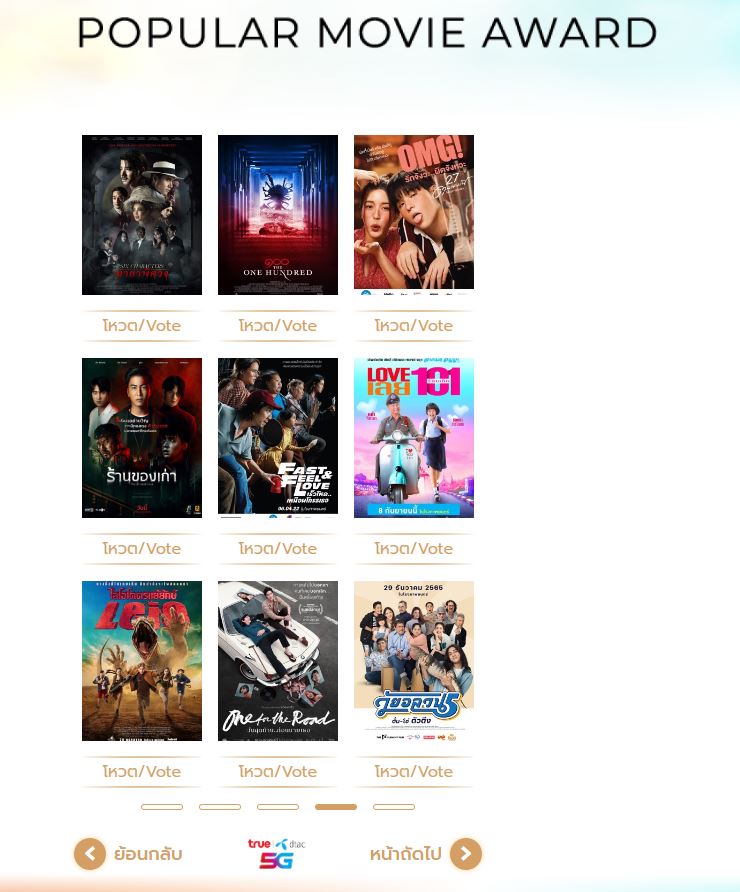 เชิญชวนร่วมโหวตภาพยนตร์ที่คุณชื่นชอบ คว้ารางวัล “ภาพยนตร์ไทยยอดนิยม” ในสุพรรณหงส์ครั้งที่ 31 ซีซั่น เชนจ์” เชิญชวนร่วมโหวตภาพยนตร์ที่คุณชื่นชอบ คว้ารางวัล “ภาพยนตร์ไทยยอดนิยม” ในสุพรรณหงส์ครั้งที่ 31 ซีซั่น เชนจ์”