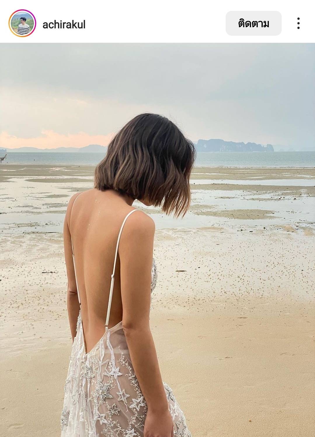 ชุดเจ้าสาวแซ่บมาก อนันดา-ณัฐ ณิชชา ฉลองวิวาห์ริมทะเลกระบี่