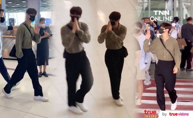 ออร่าทะลุแมสก์!! ‘ชาอึนอู’ ลัดฟ้าถึงไทย แฟนๆ ยินดีต้อนรับแน่นสนามบิน (มีคลิป)