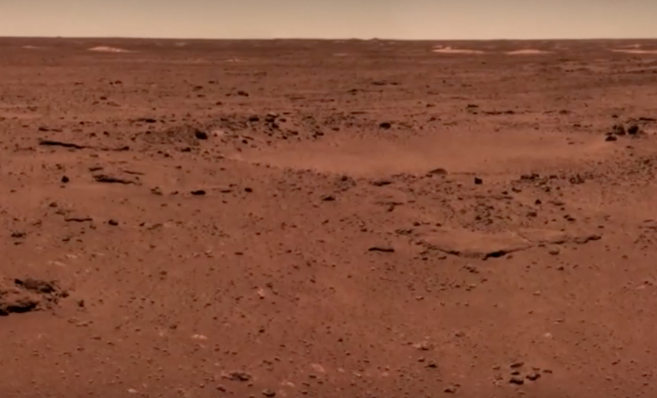 จีนเปิดภาพถ่ายล่าสุดจากดาวอังคารเผยให้เห็น “น้ำแข็งขั้วโลก”