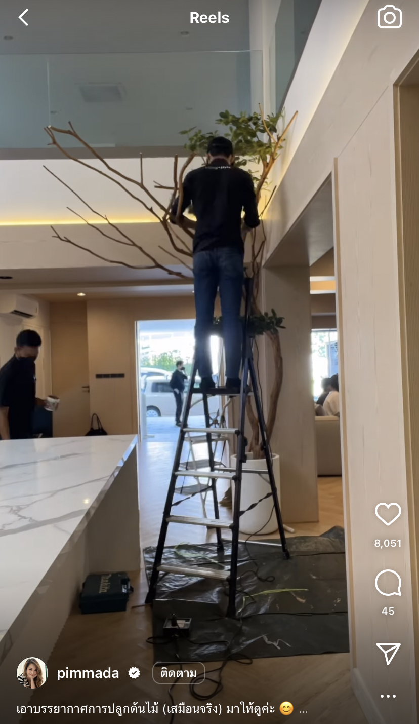 พิมพ์มาดา เผยบ้านหลังใหม่จากน้ำพักน้ำแรง พร้อมมุมสร้างต้นไม้สุดอลังการ!