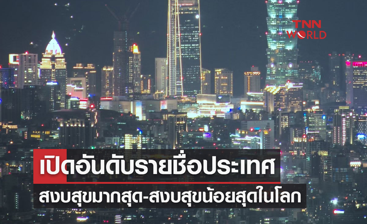 เปิดอันดับรายชื่อประเทศ "สงบสุขมากที่สุด-สงบสุขน้อยที่สุดในโลก" ปี 2566