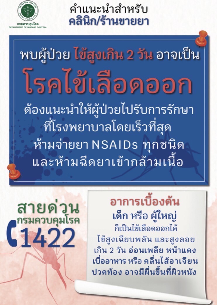 “ไข้เลือดออก” ส่อแววระบาดหนักปีนี้ กรมควบคุมโรค เตือนให้สังเกตอาการเปรียบเทียบกับ โควิด ให้ดี “ไข้เลือดออก” ส่อแววระบาดหนักปีนี้ กรมควบคุมโรค เตือนให้สังเกตอาการเปรียบเทียบกับ โควิด ให้ดี