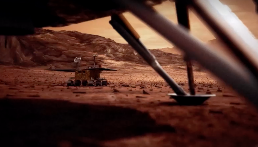 จีนเปิดภาพถ่ายล่าสุดจากดาวอังคารเผยให้เห็น “น้ำแข็งขั้วโลก”