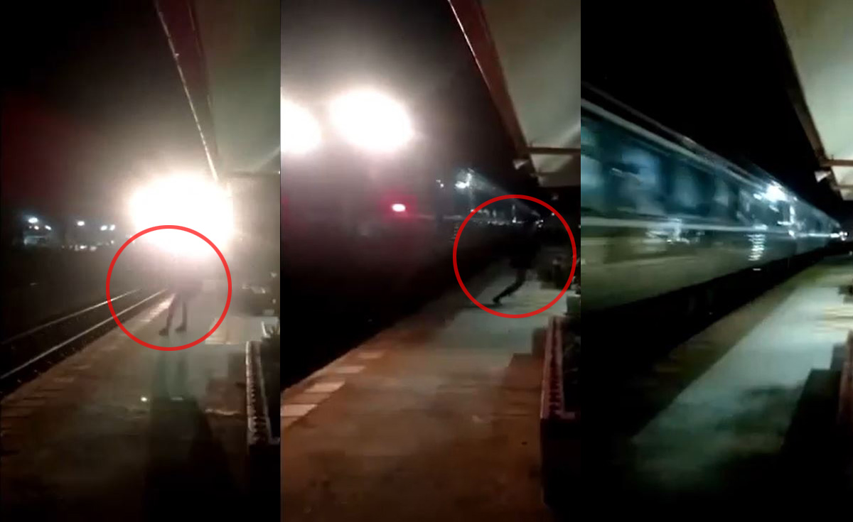 การรถไฟฯ เตือนโจ๋ทำคอนเทนต์ Tiktok วิ่งเข้าหารถไฟสถานีสีคิ้ว