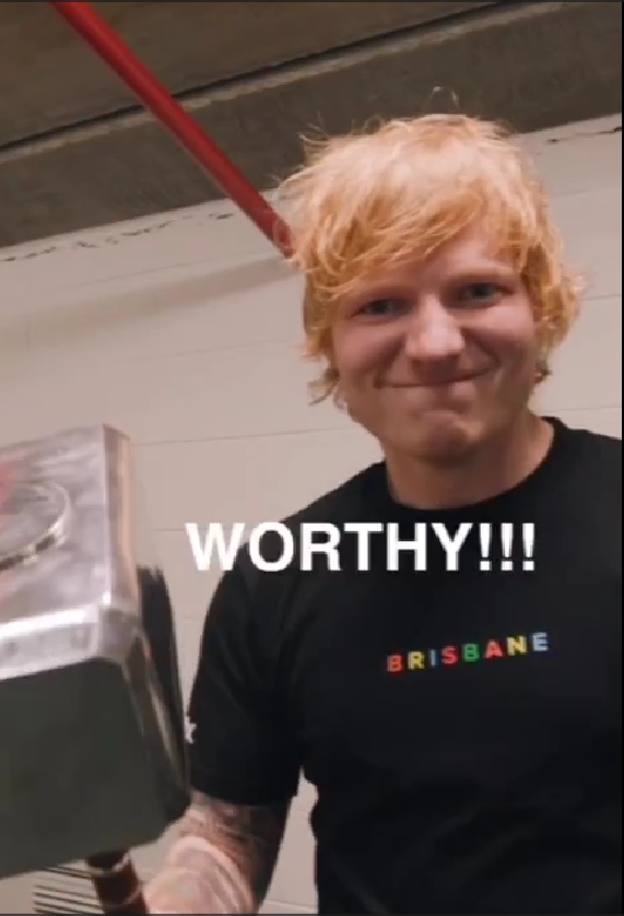 “Ed Sheeran” เจอเทพ “Thor” เอากีตาร์ไปแลกค้อน 