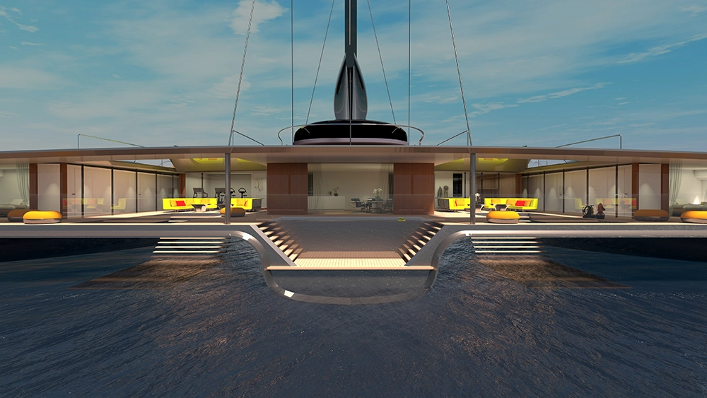 ใหญ่และหรู ! ต้นแบบเรือยอช์ตยักษ์ 40 เมตร แล่นฉิวแบบไร้มลพิษ