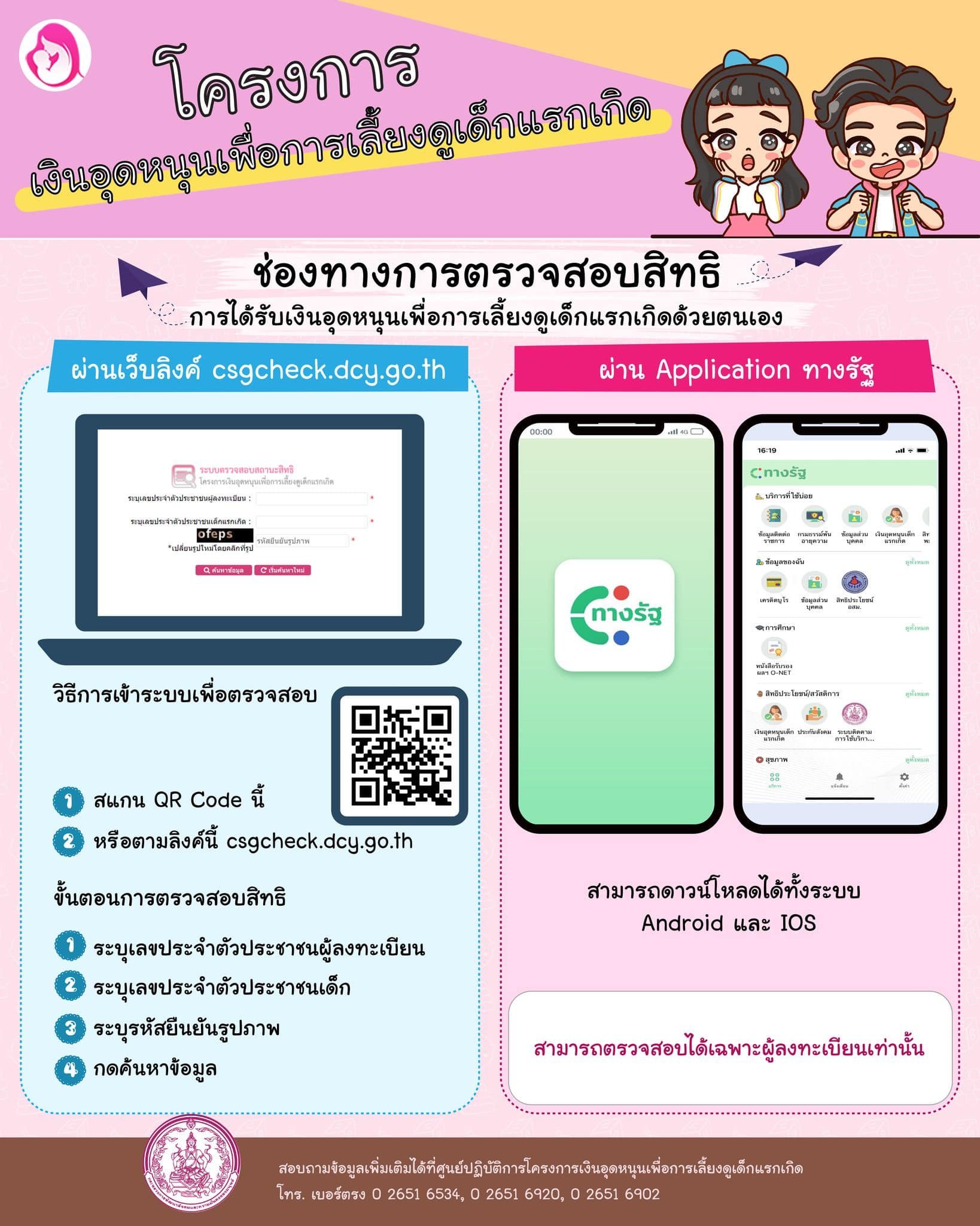 เงินอุดหนุนบุตร เข้าแล้ววันนี้ เช็กปฏิทินการจ่ายตลอดทั้งปี 2565 ได้ที่นี่