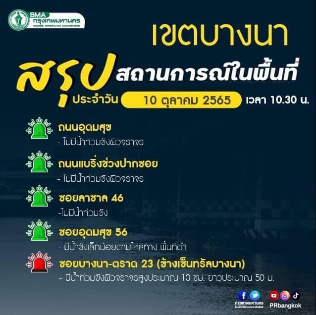 ตรวจสอบเส้นทางน้ำท่วมวันนี้ 2565 กทม.บางจุดยังมีน้ำขังเช็กเลยที่นี่ ตรวจสอบเส้นทางน้ำท่วมวันนี้ 2565 กทม.บางจุดยังมีน้ำขังเช็กเลยที่นี่