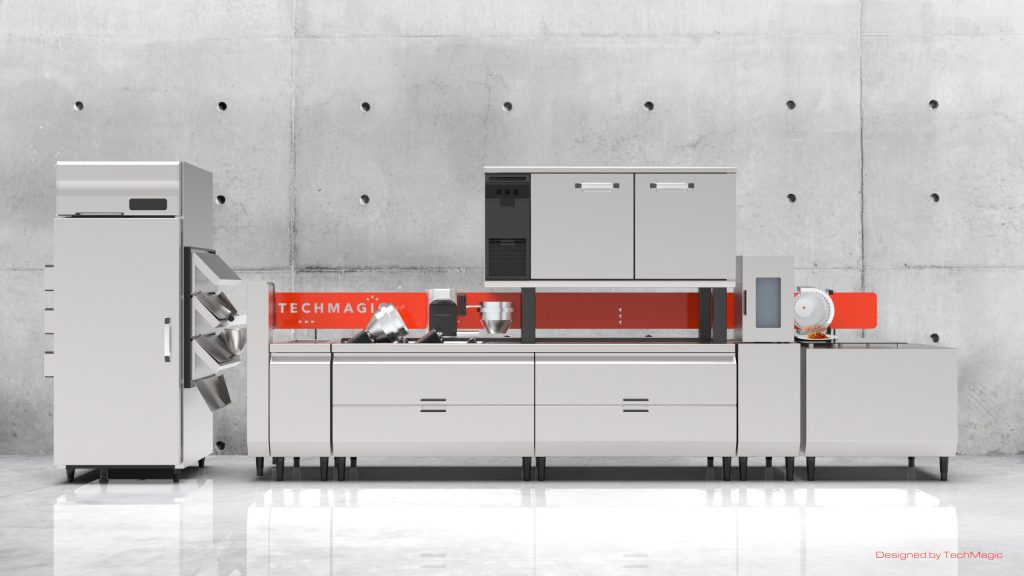 P-Robo หุ่นยนต์เชฟทำพาสต้า 4 กระทะตัวแรกของโลก