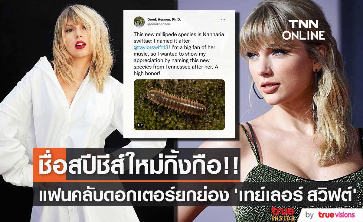 ปังตาแตก!! ‘เทย์เลอร์ สวิฟต์’ กลายเป็นชื่อ ‘กิ้งกือ’ สายพันธุ์ใหม่
