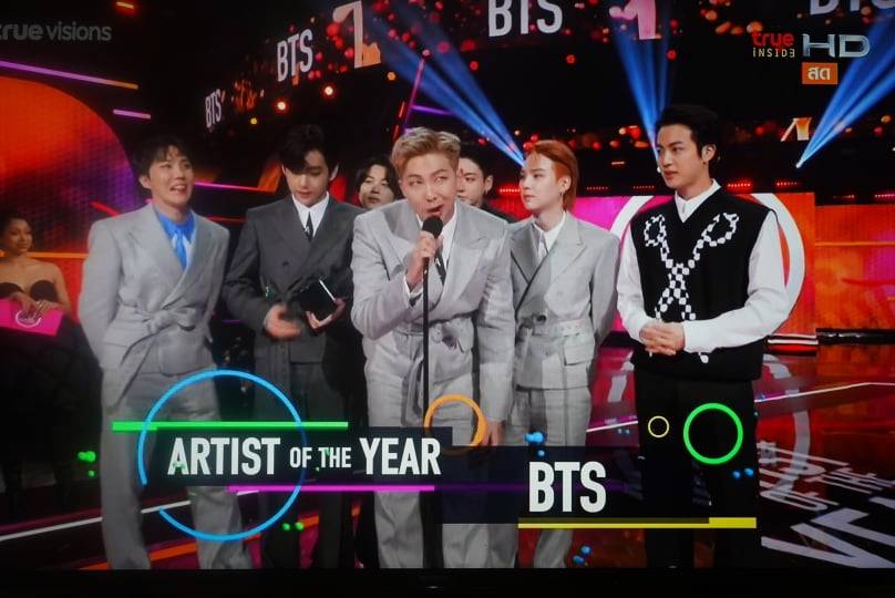 BTS กวาดเรียบครบ 3 สาขาที่ได้เข้าชิงเวที American Music Awards ปี 2021 BTS กวาดเรียบครบ 3 สาขาที่ได้เข้าชิงเวที American Music Awards ปี 2021