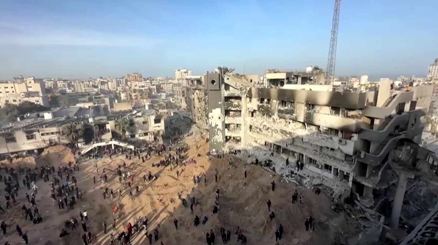  WHO เผยภาพซากความเสียหาย รพ.อัลชีฟา หลังอิสราเอลบุกจู่โจม 2 สัปดาห์