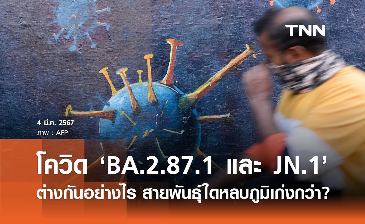 โอมิครอน "BA.2.87.1 และ JN.1" ต่างกันอย่างไร สายพันธุ์ใดหลบภูมิเก่งกว่า?