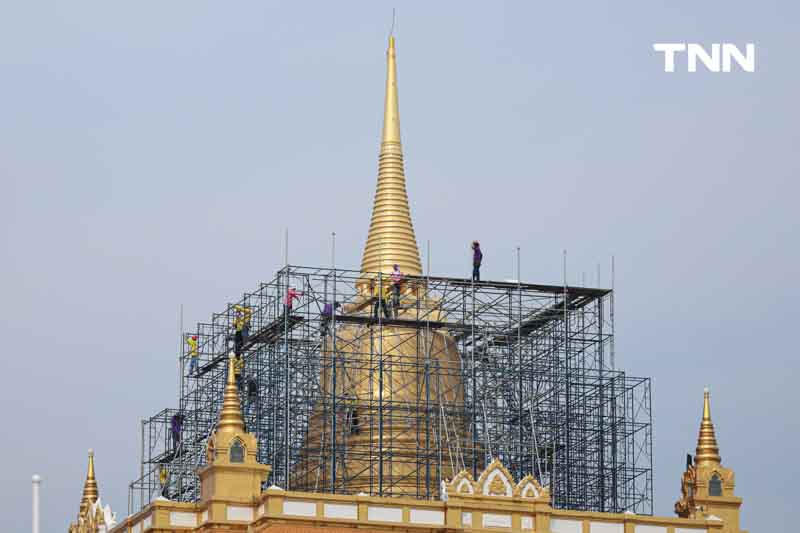 คืบหน้าใกล้แล้วเสร็จ บูรณปฏิสังขรณ์ องค์พระเจดีย์ภูเขาทอง คืบหน้าใกล้แล้วเสร็จ บูรณปฏิสังขรณ์ องค์พระเจดีย์ภูเขาทอง