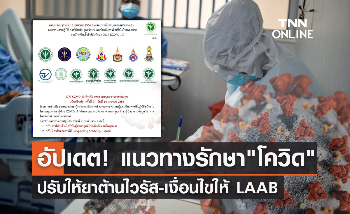 อัปเดต! แนวทางรักษา "โควิด-19" ปรับให้ยาต้านไวรัส-เงื่อนไขให้ LAAB