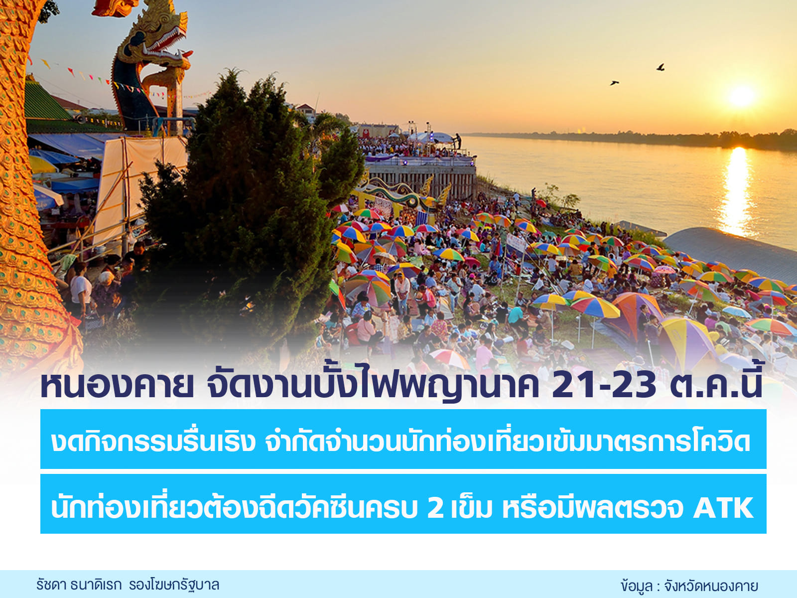 ออกพรรษานี้หนองคายจัดงานบั้งไฟพญานาค เข้มตรวจโควิด ออกพรรษานี้หนองคายจัดงานบั้งไฟพญานาค เข้มตรวจโควิด