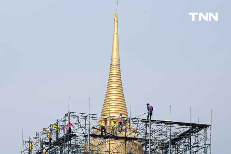 คืบหน้าใกล้แล้วเสร็จ บูรณปฏิสังขรณ์ องค์พระเจดีย์ภูเขาทอง คืบหน้าใกล้แล้วเสร็จ บูรณปฏิสังขรณ์ องค์พระเจดีย์ภูเขาทอง