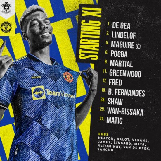 รายชื่อ11ผู้เล่นตัวจริง : เซาธ์แฮมป์ตัน พบ แมนฯ ยูไนเต็ด , วูล์ฟฯ พบ สเปอร์ส