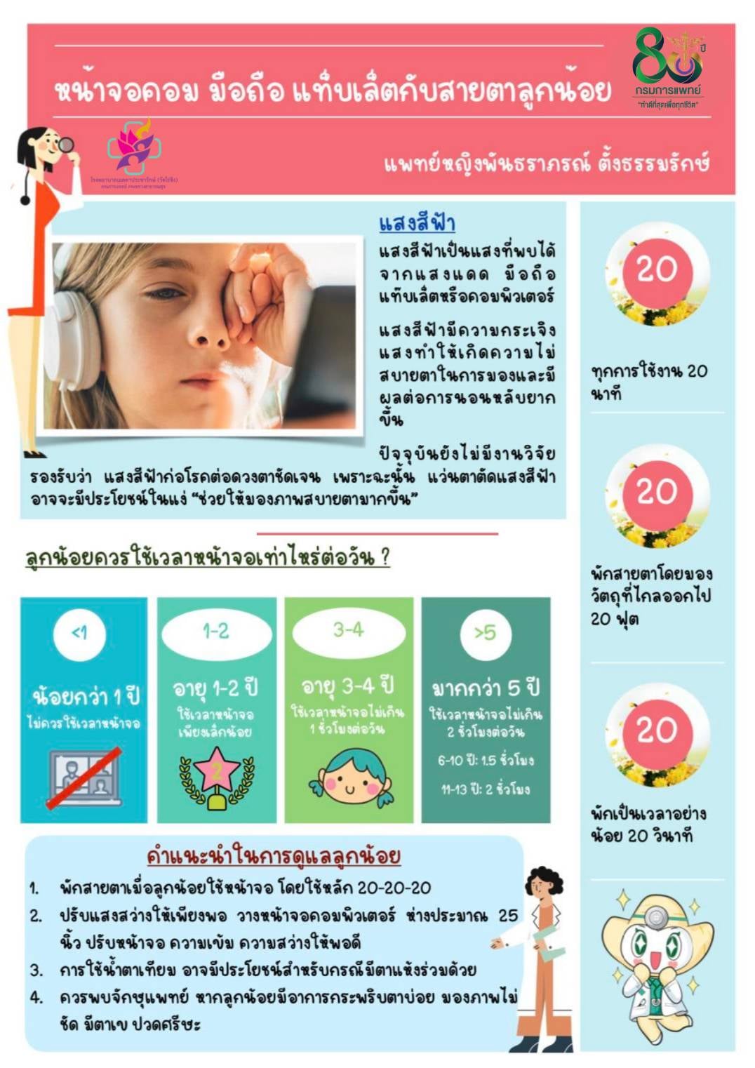 รพ.เมตตาฯ เตือน!หน้าจอคอม มือถือ แท็บเล็ตกับสายตาลูกน้อย รพ.เมตตาฯ เตือน!หน้าจอคอม มือถือ แท็บเล็ตกับสายตาลูกน้อย