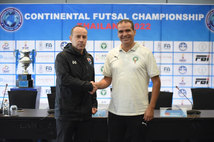 เปิดฉากศึกฟุตซอล CONTINENTAL 2022 ไทยชนโมร็อกโกวันนี้