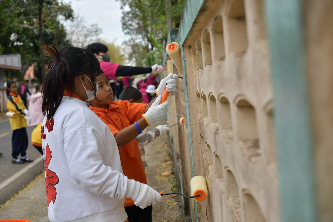 ซีพีเอฟ  จับมือ บริษัท ลิ้งค์เลเทอร์ส (ประเทศไทย) สนับสนุนกิจกรรมเพื่อการศึกษาแก่นักเรียน จ.บุรีรัมย์  