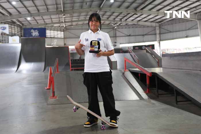 “เอสที” สาวน้อย วัย 12 คว้าโควตาสเก็ตบอร์ดโอลิมปิก 2024 “เอสที” สาวน้อย วัย 12 คว้าโควตาสเก็ตบอร์ดโอลิมปิก 2024