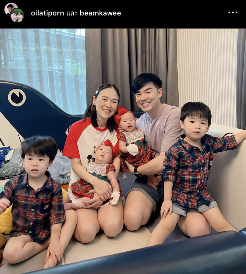 บีม-ออย อัปเดต น้องพีร์-น้องธีร์ เตรียมพร้อมเข้าโรงเรียน