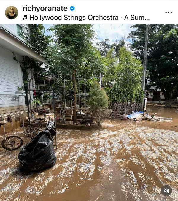 ริชชี่ อรเณศ เผยสภาพบ้านหลัง น้ำท่วมเชียงใหม่ ก็อต อิทธิพัทธ์ ลั่น!งานใหญ่
